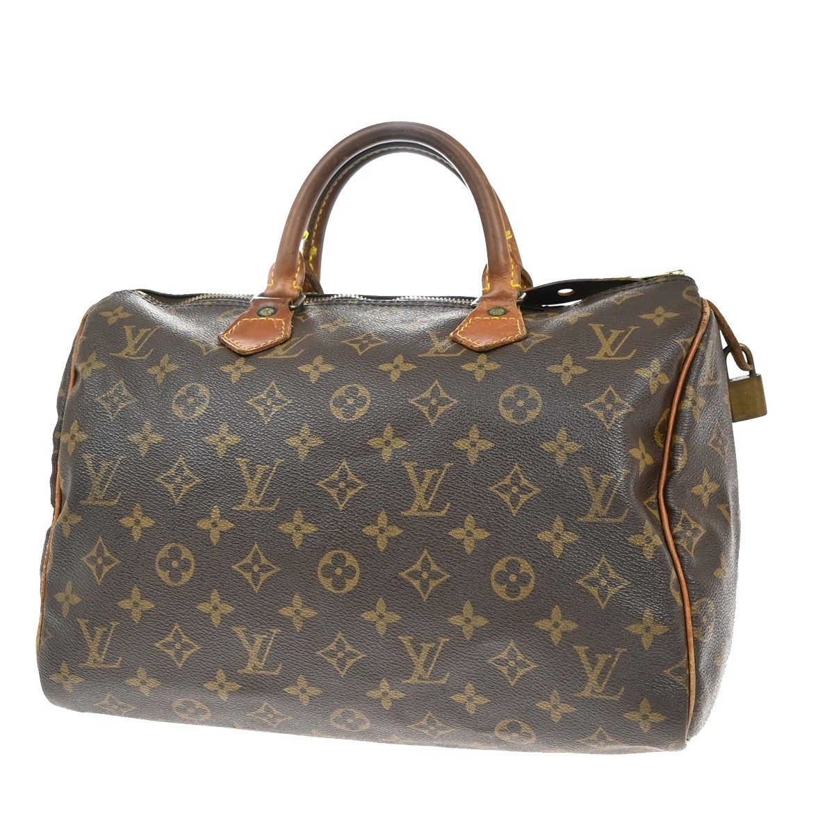 LOUIS VUITTON Speedy 30 Travel Hand Bag Monogram Leather Brown M41526 35EF904