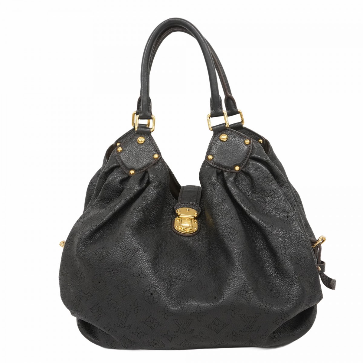 Auth [5mb2148-h] LOUIS VUITTON Handbag Mahina Mahina L M95765 Noir [Pre-owne…
