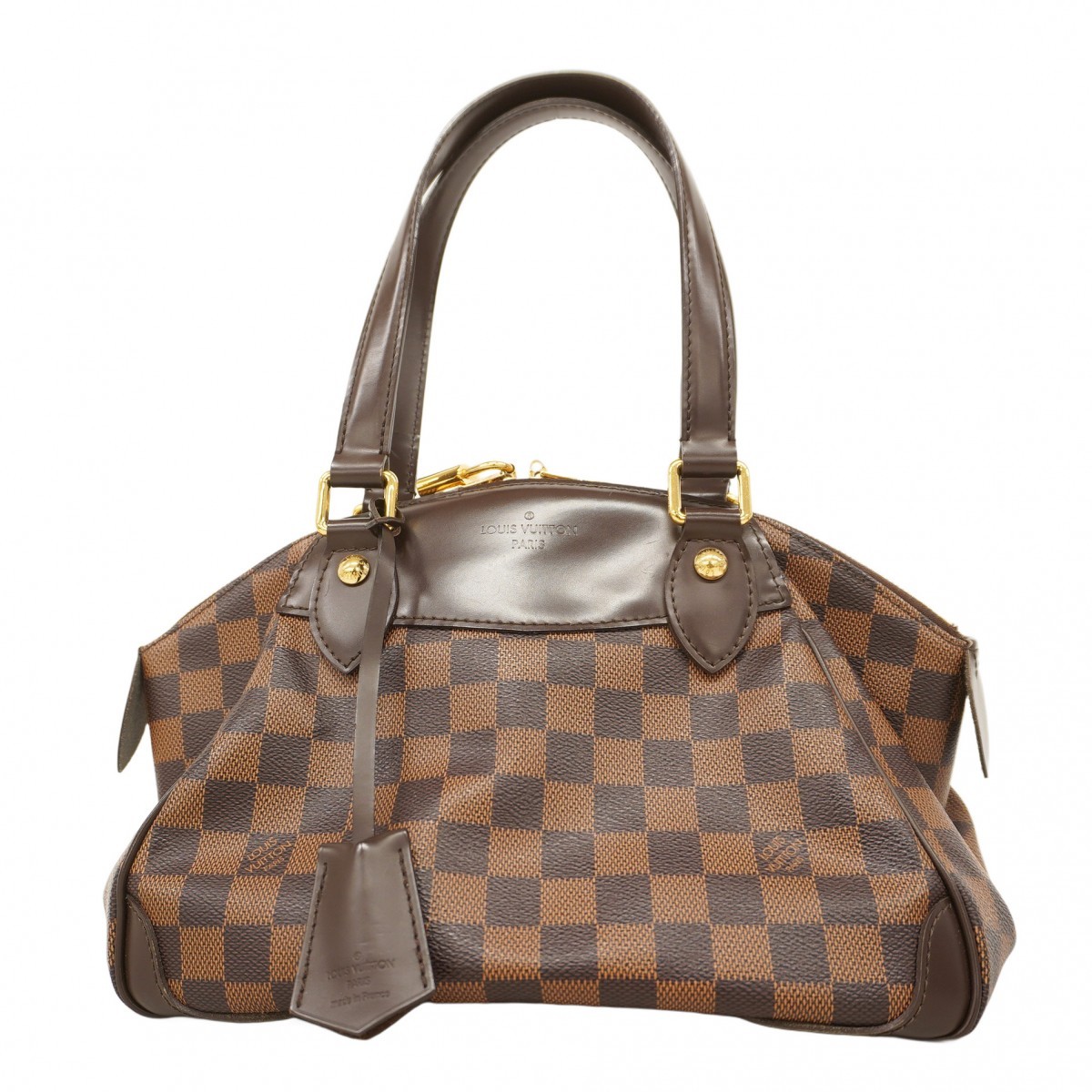 Auth [5mc2878] LOUIS VUITTON Handbag Damier Verona PM N41117 Ebene [Pre-owne…