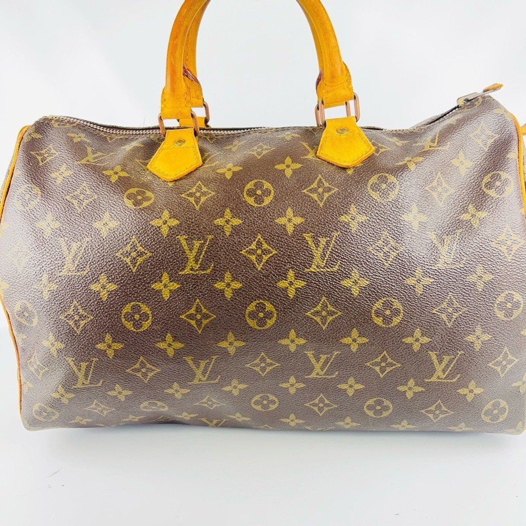 Louis Vuitton M41524 Speedy 35 Monogram 80s Vintage Handbag Used From Japan