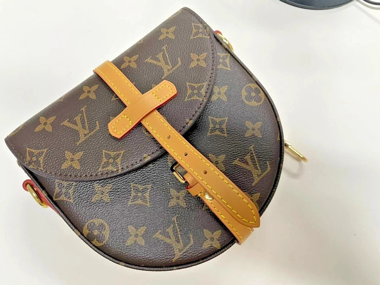 Louis Vuitton LV Shoulder Bag Chantilly PM Brown Monogram