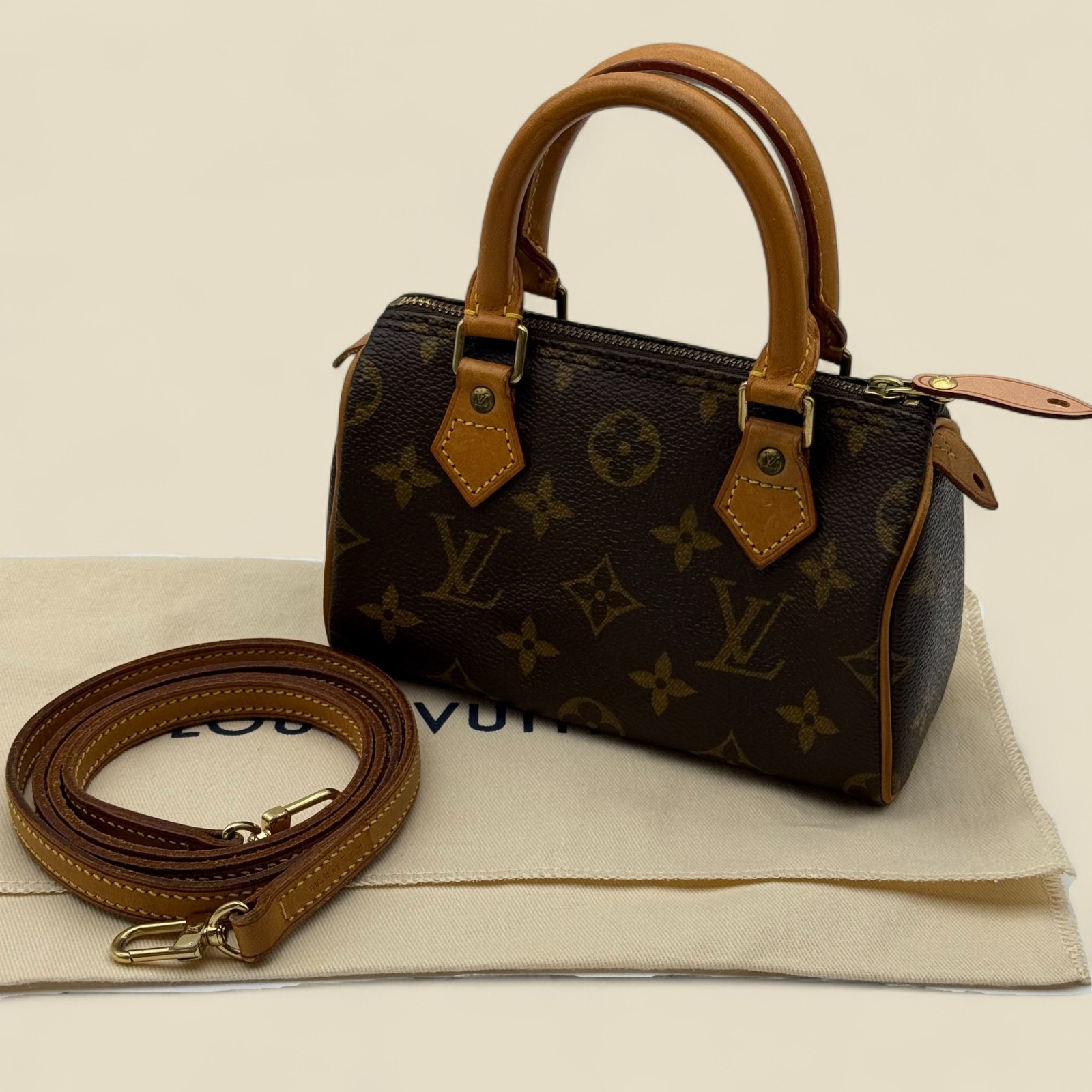 Auth Louis Vuitton Mini Speedy  Hand Bag  Monogram Canvas M41534  #1006
