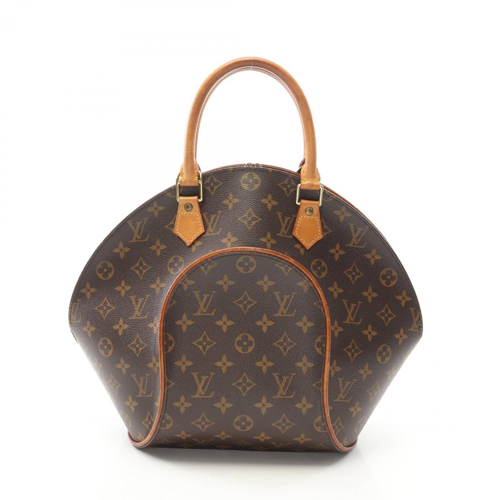 LOUIS VUITTON Ellipse MM Handbag M51126 Monogram canvas leather Brown Used Women