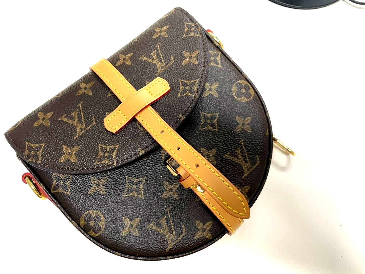 Louis Vuitton LV Shoulder Bag Chantilly PM Brown Monogram