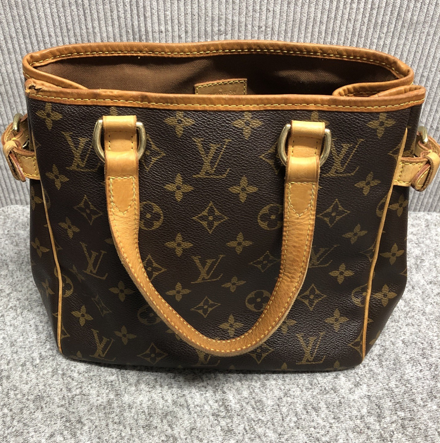 Auth Louis Vuitton Monogram Batignolles Vertical PM Small Coated Canvas