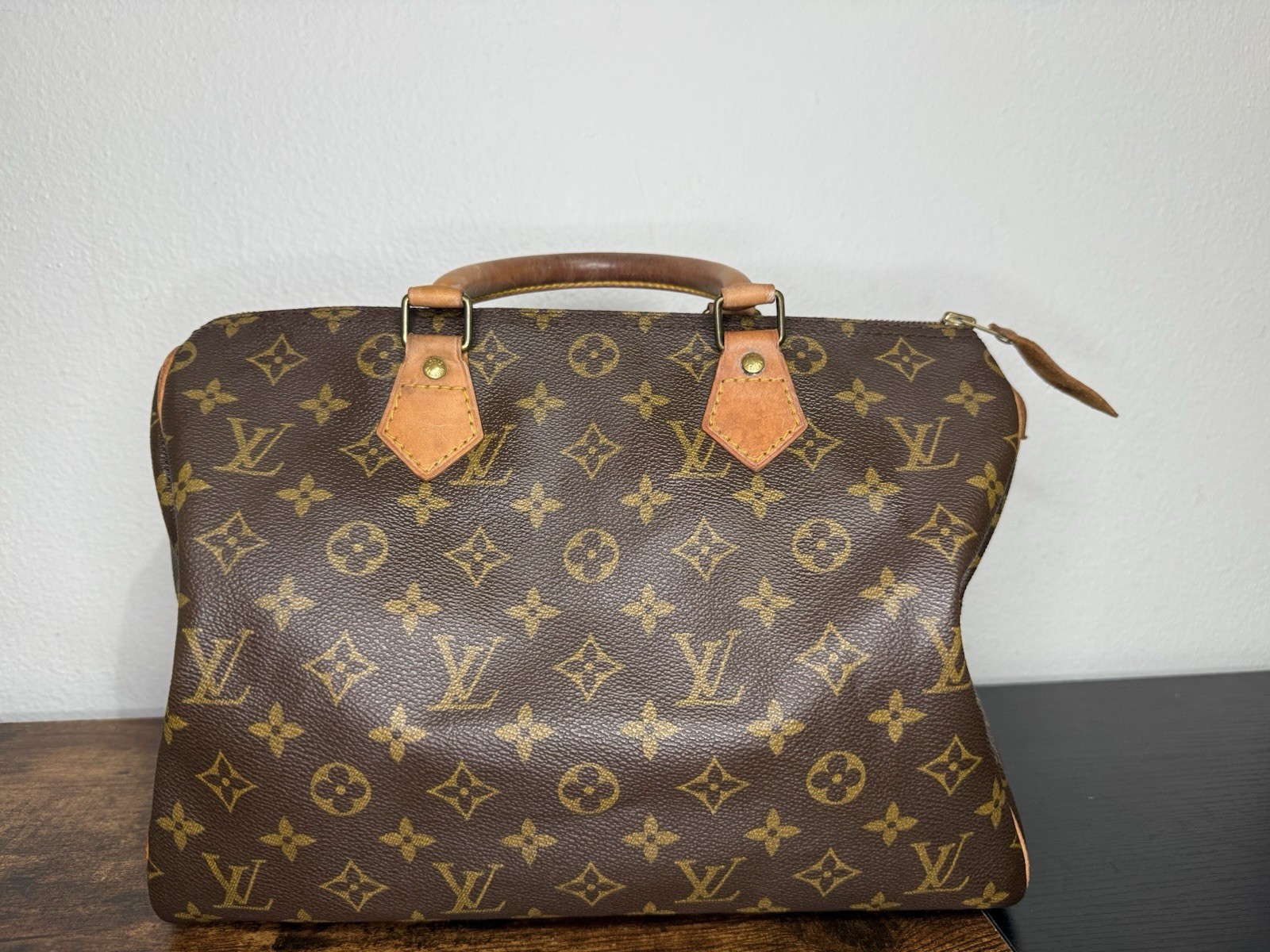 Louis Vuitton Speedy 30 Hand Bag Brown Monogram, Vintage