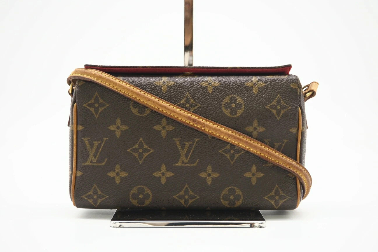 Auth LOUIS VUITTON Recital M51900 Monogram Shoulder Bag Pouch France As-Is