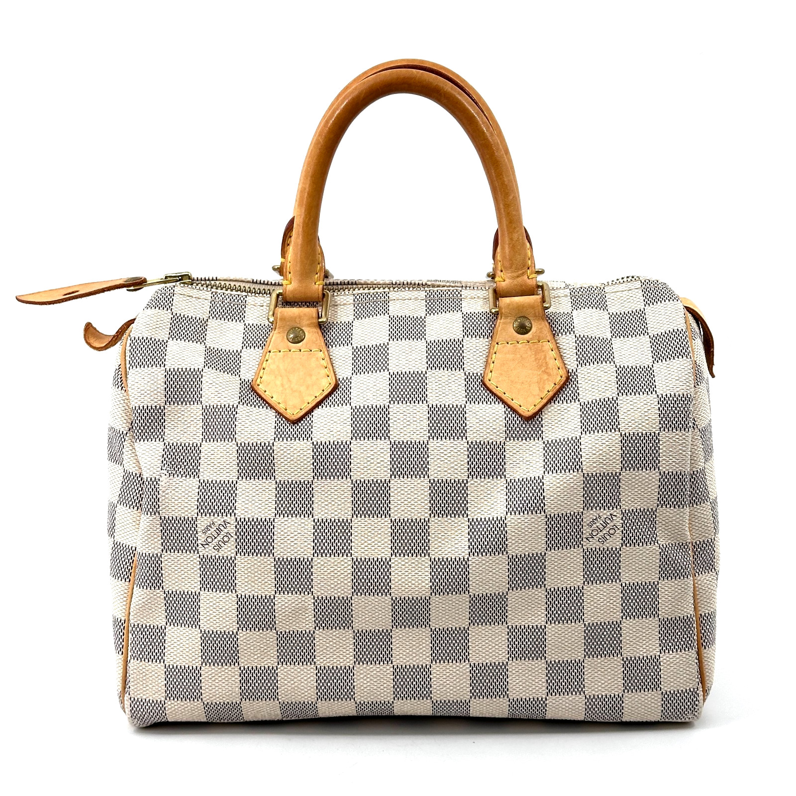 LOUIS VUITTON Damier Azur Speedy 25 Hand Bag made in France LV Auth 0265