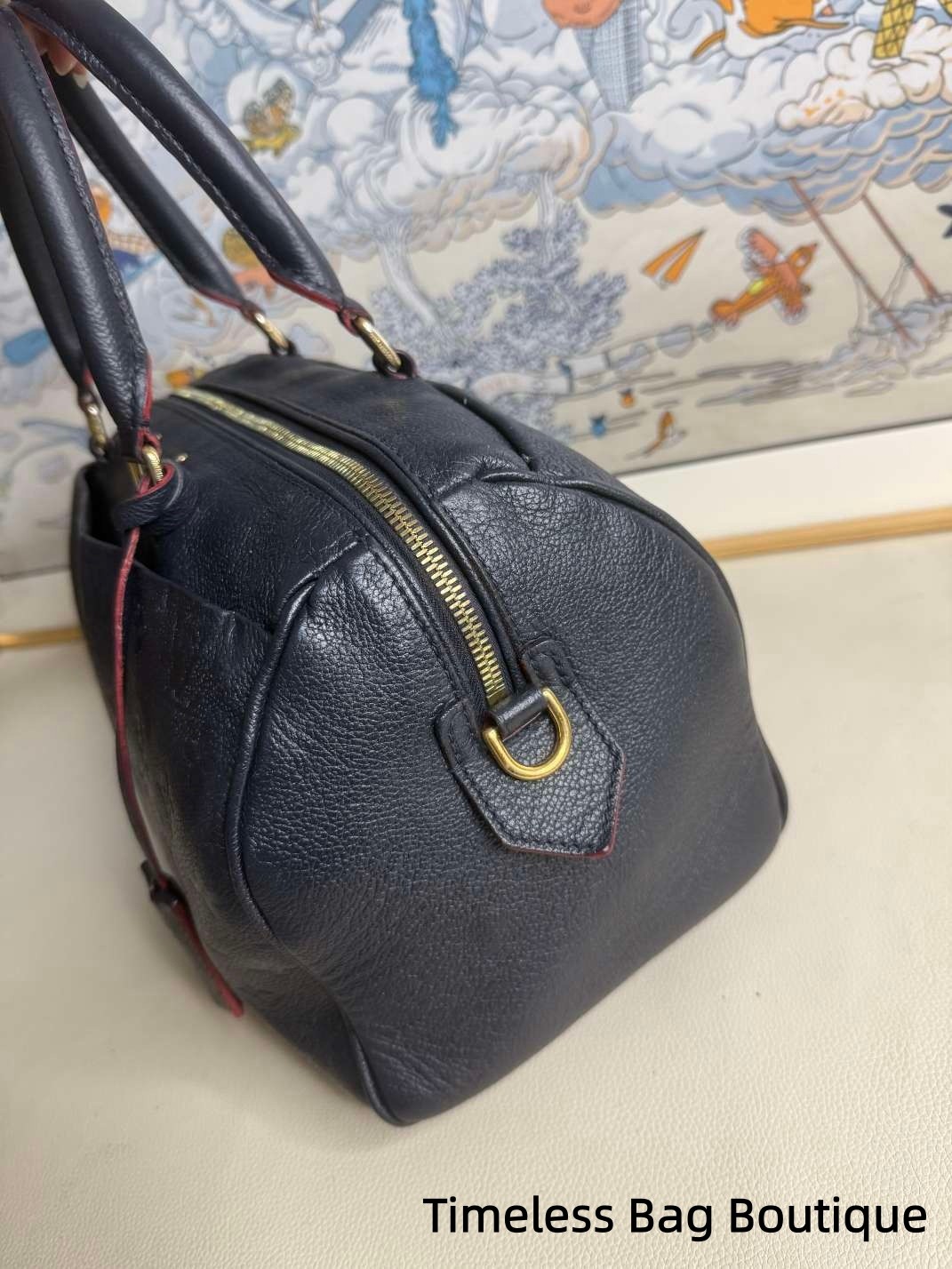 Louis Vuitton Speedy30 Blue Handbag