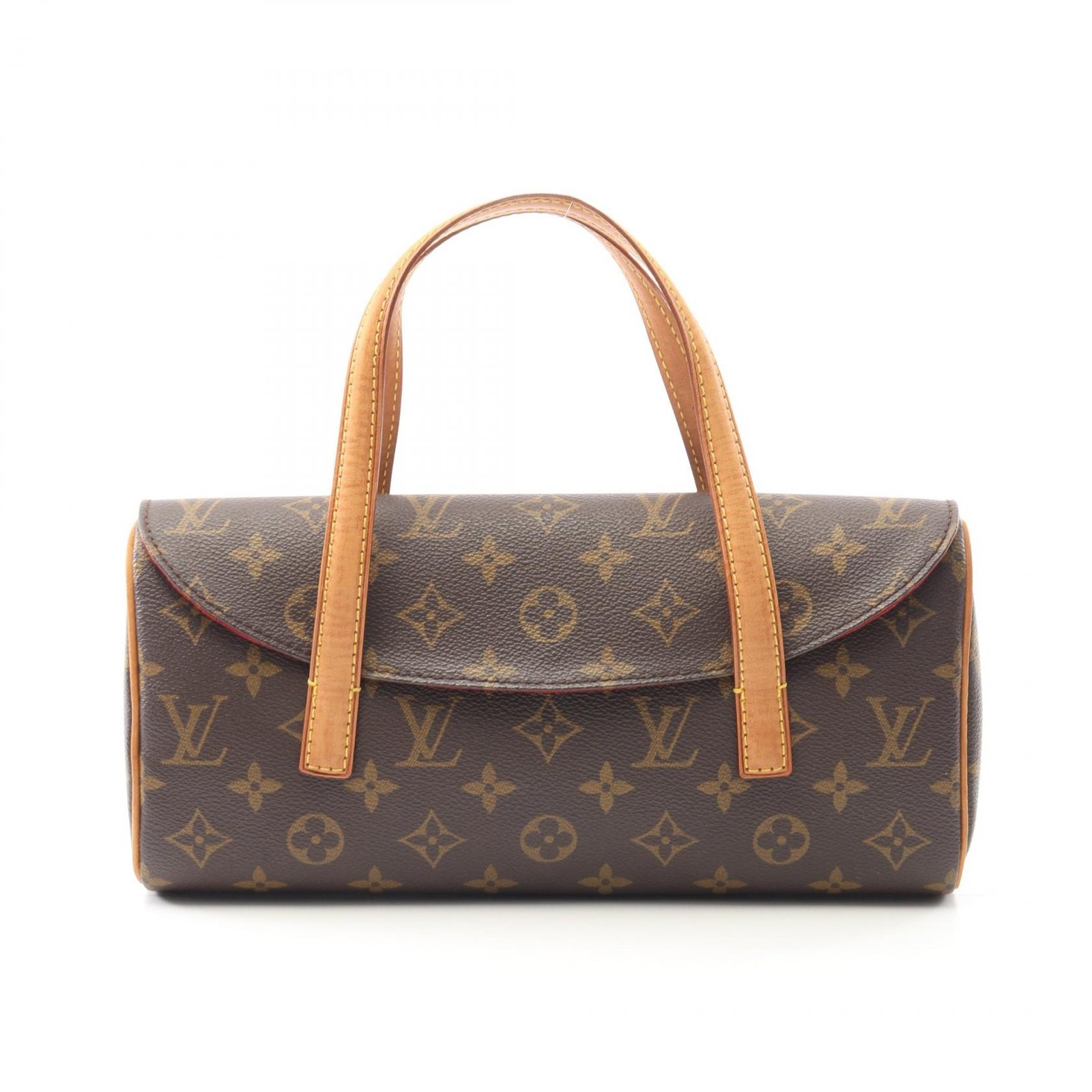 LOUIS VUITTON Sonatine Handbag M51902 Monogram canvas leather Brown Used Women