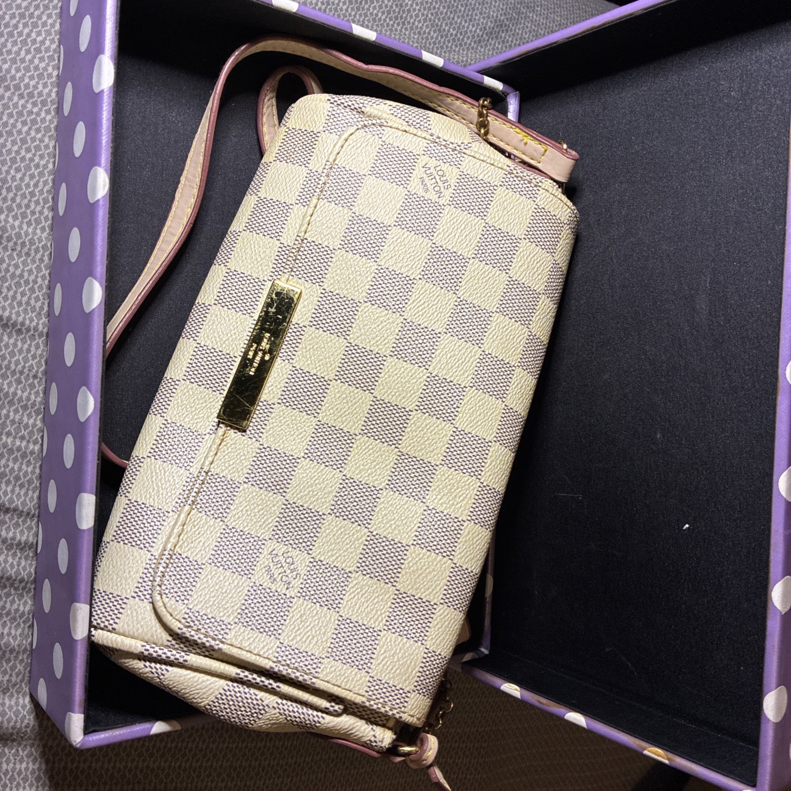 Louis Vuitton Damier Azur Canvas Favorite MM Bag