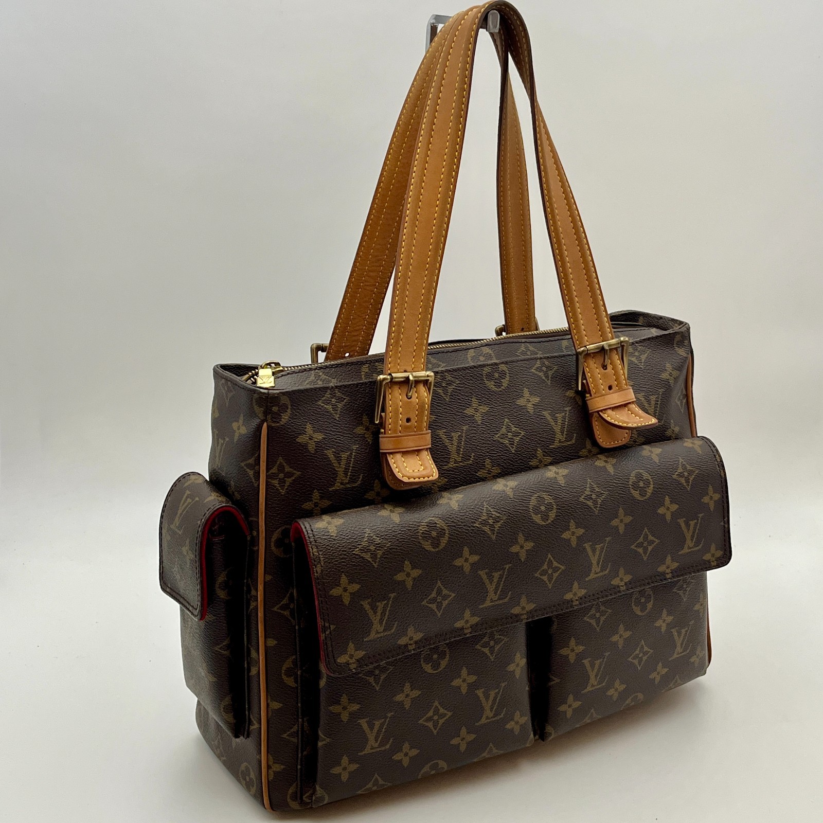 Louis Vuitton M51162 Monogram Multiply Cite Handbag Brown Auth Excellent G2