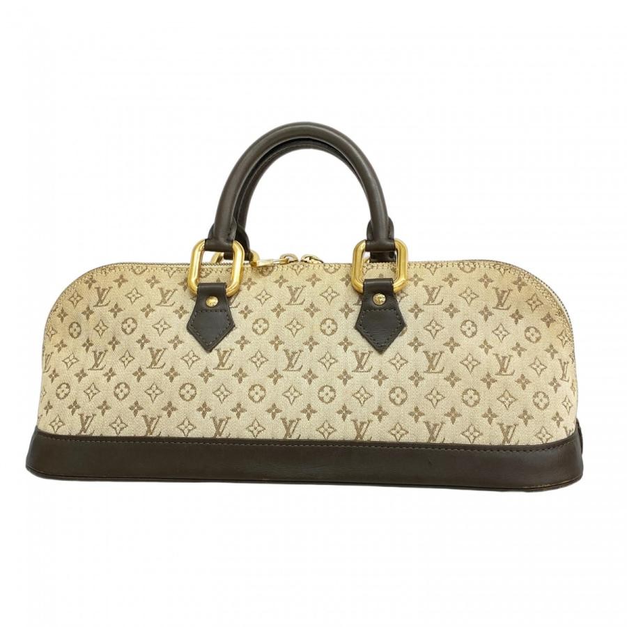 LOUIS VUITTON Alma Long M92206 Monogram Mini Handbag Khaki