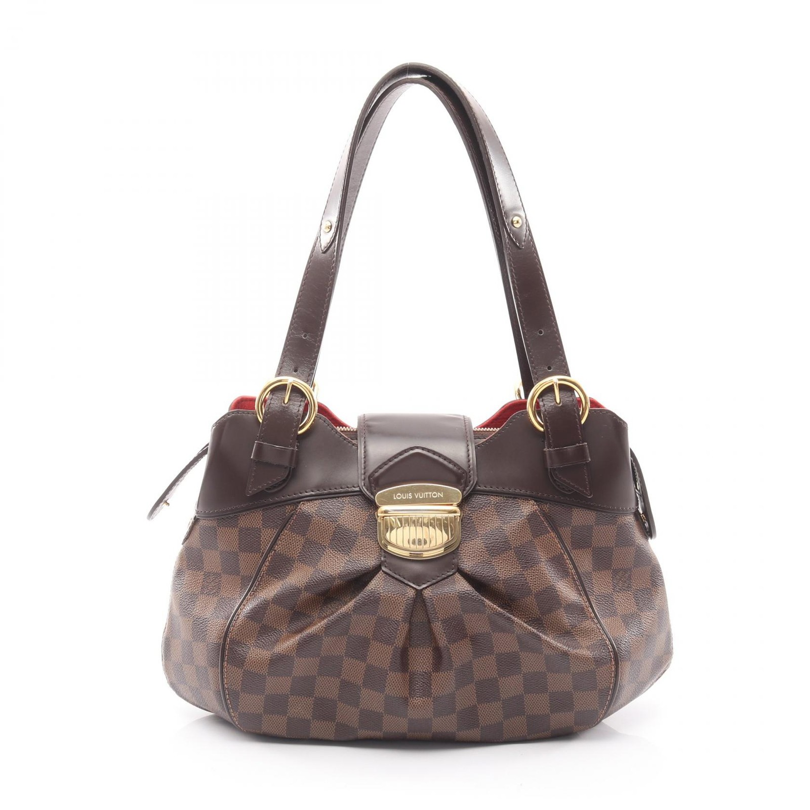LOUIS VUITTON Sistine PM shoulder Handbag N41542 Damier Ebene Used Women
