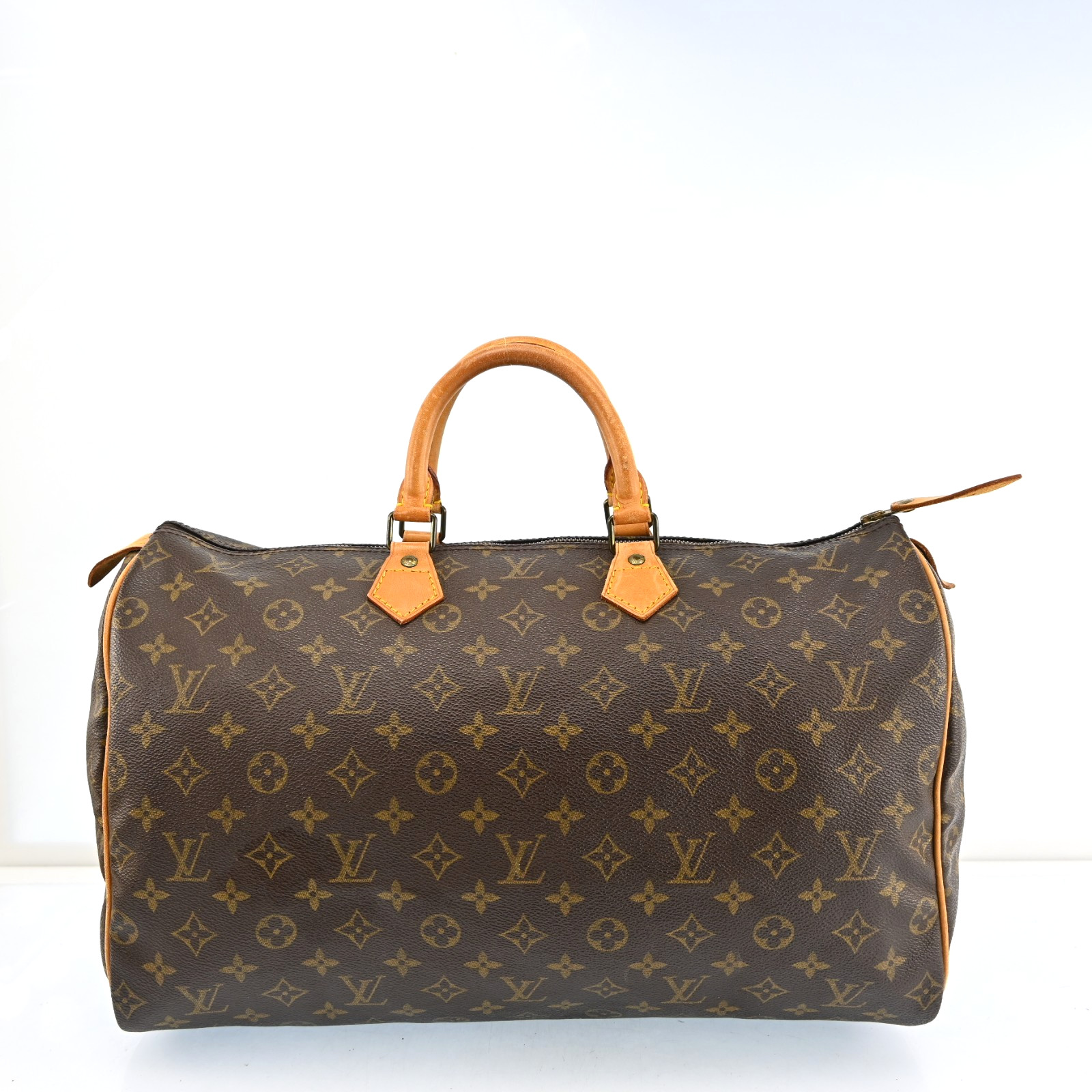 AUTH LOUIS VUITTON Monogram Speedy 40 Hand Bag M41522 LV A3956ROS707