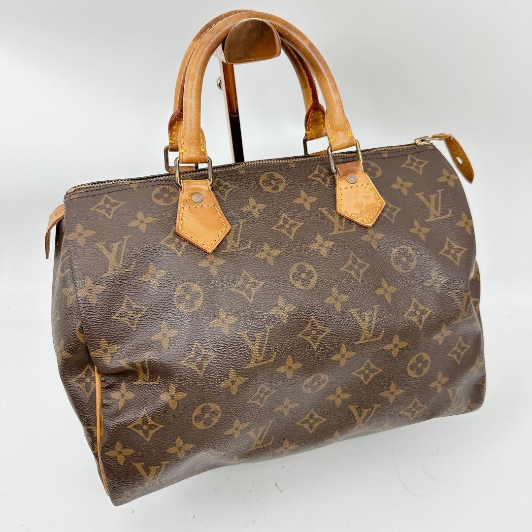 LOUIS VUITTON Monogram Speedy 30 Handbag Boston Tote Bag Authentic