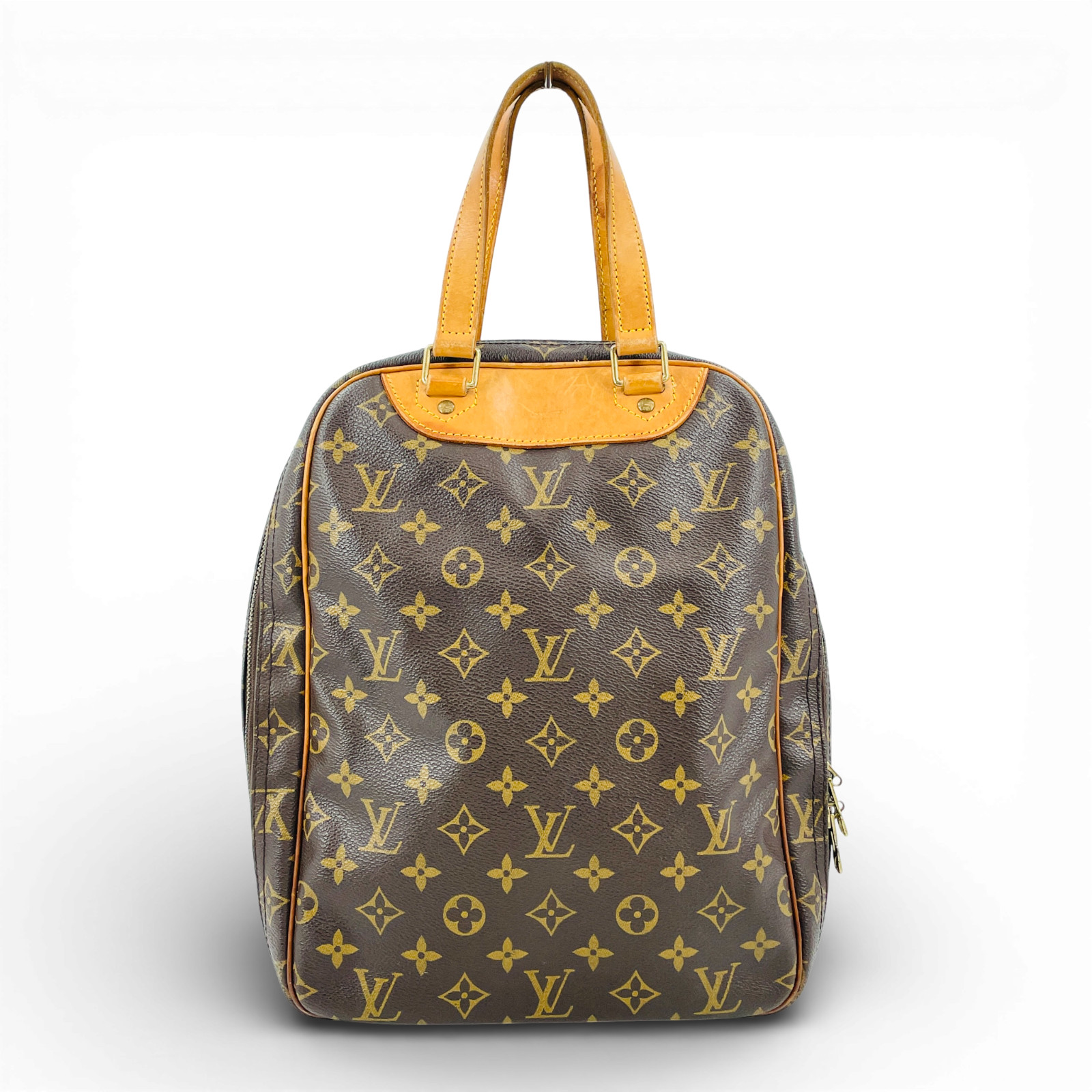 Auth LOUIS VUITTON Monogram Sac Excursion M41450 Made in France Handbag KC268