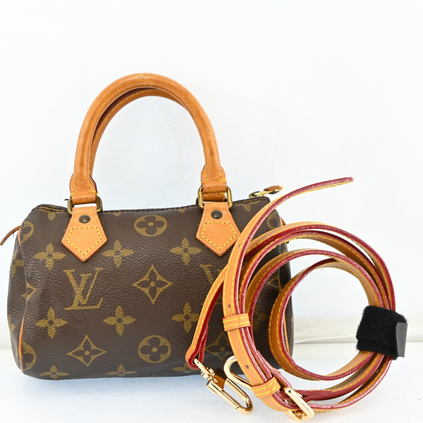 Auth Louis Vuitton Monogram Mini Speedy Hand Bag Purse M41534 LV N2617RT801
