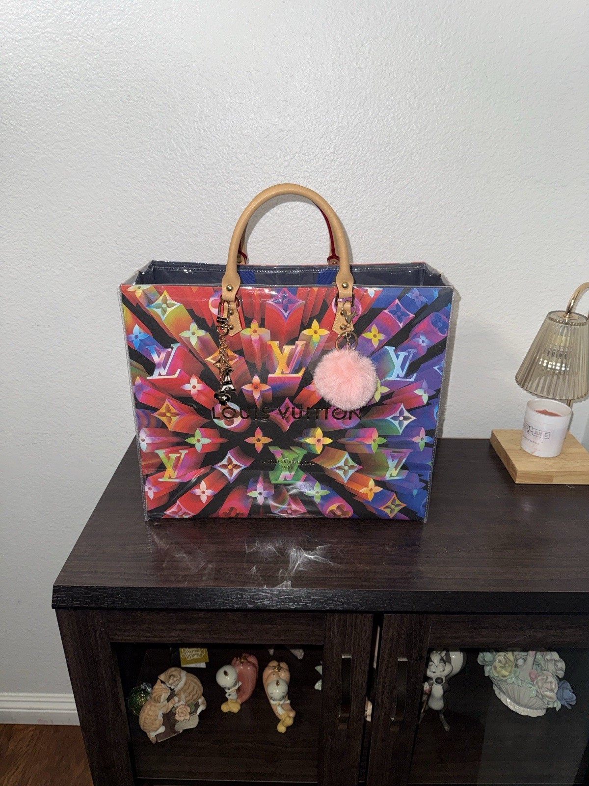 LV multicolor shopping Tote Handbag