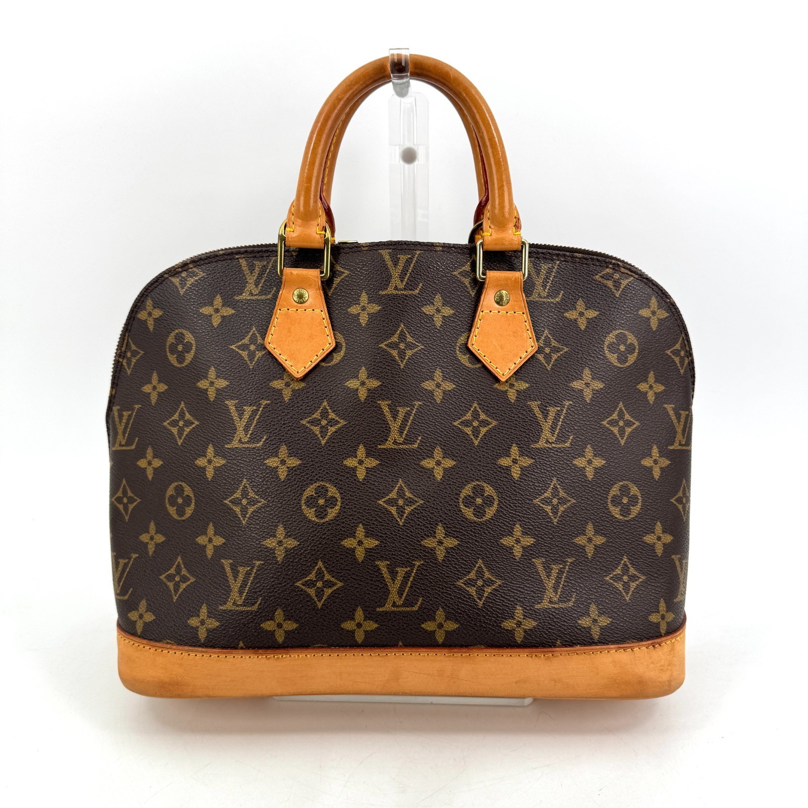 Louis Vuitton Alma Hand Bag Monogram Brown Authentic