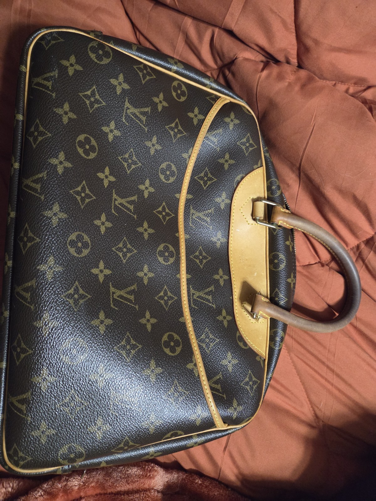 Louis Vuitton Deauville Monogram Bowling Handbag