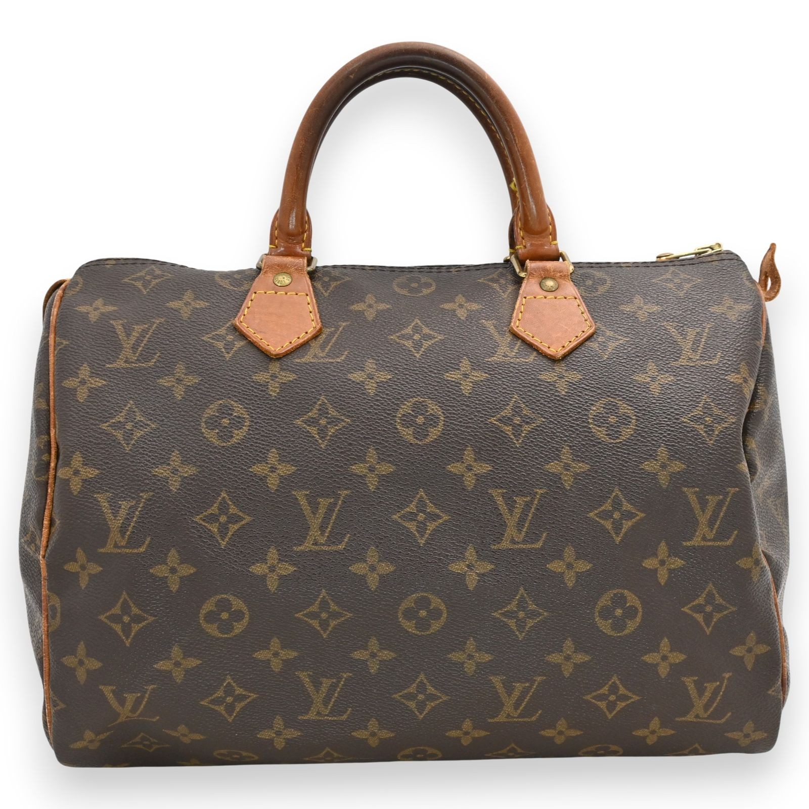 Louis Vuitton Speedy30 M41526 Monogram Handbag Boston Bag Brown PVC Canvas