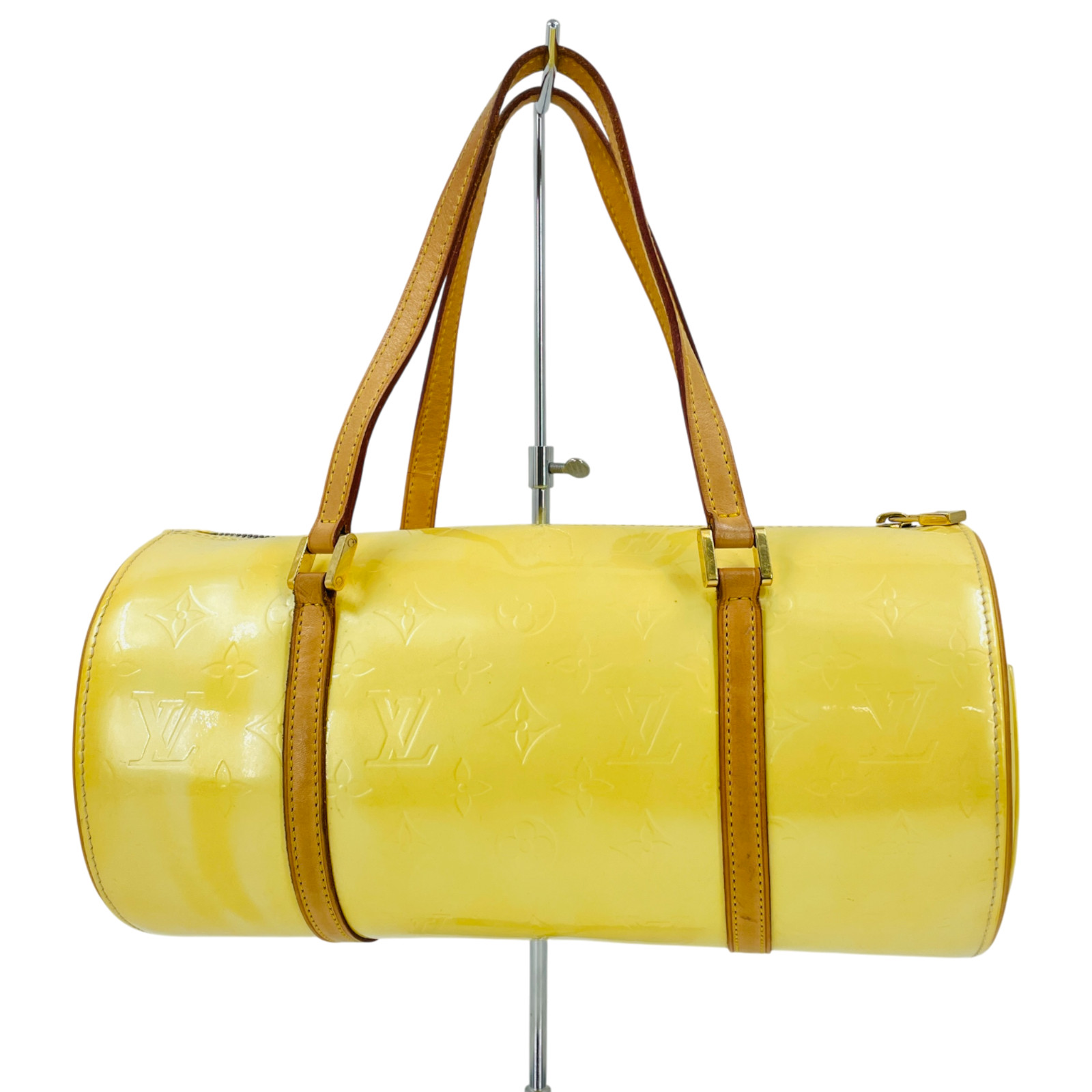 Auth LOUIS VUITTON Monogram Vernis Cream Bedford M91331 Ladies Handbag KB910