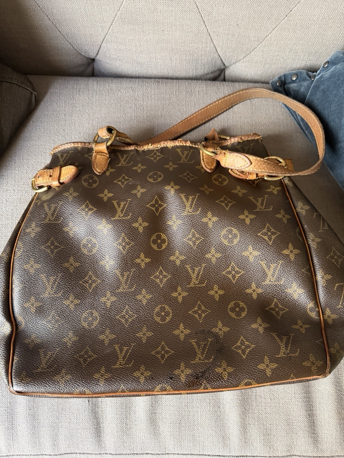 Louis Vuitton Brown Monogram Handbag Vintage