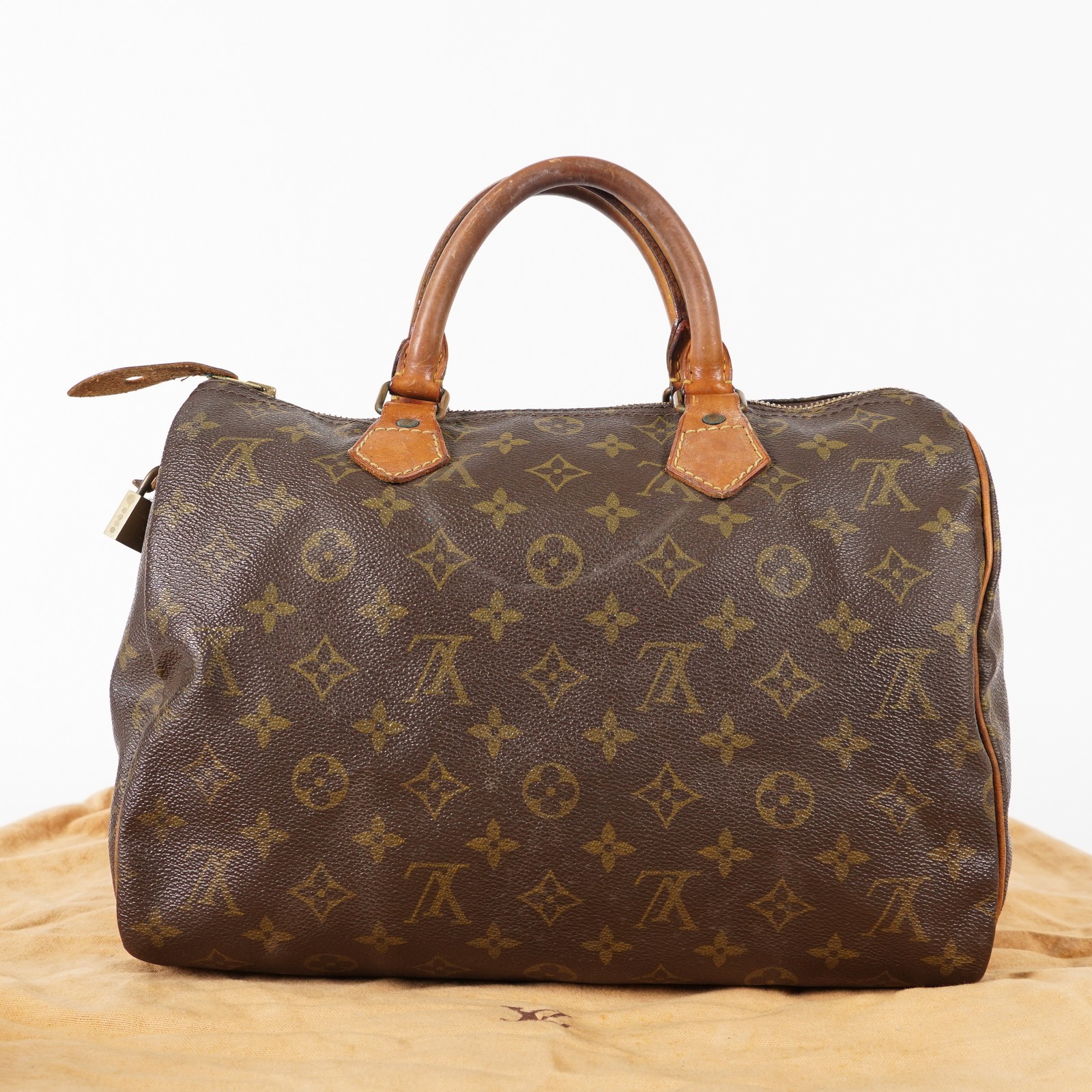 Authentic Louis Vuitton Monogram Speedy 30 M41526 Handbag vintage 01E103300005