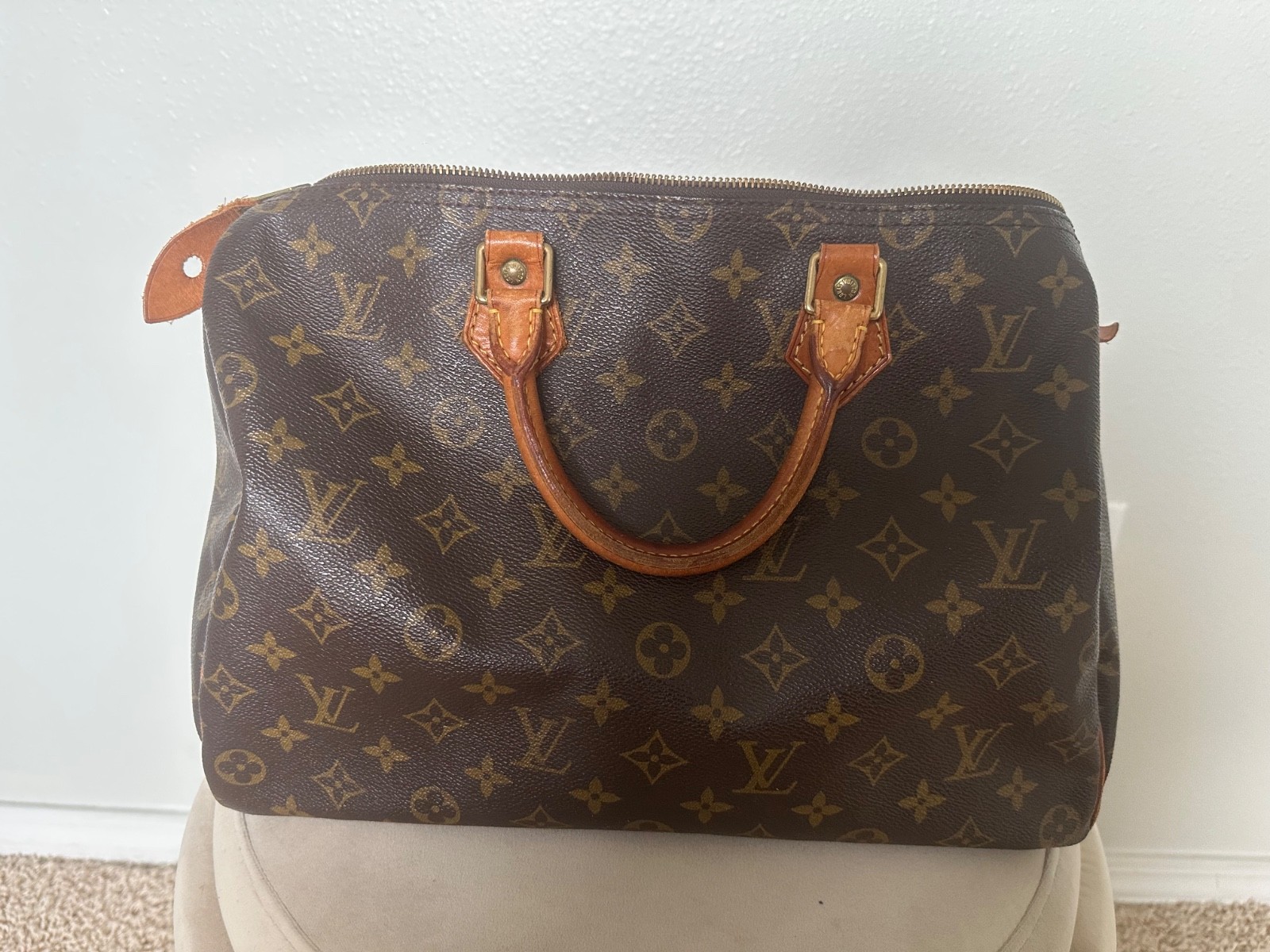 Louis Vuitton Women’s Speedy 35 handbag monogram