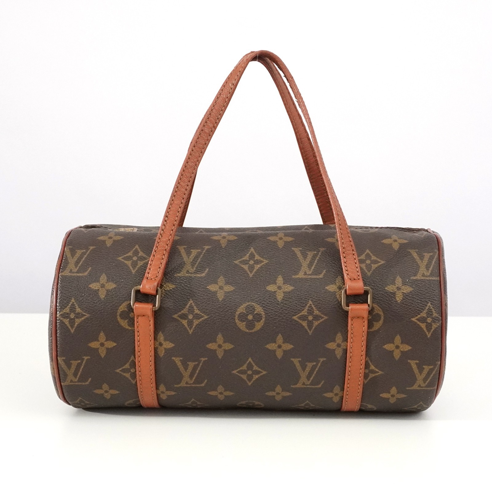 LOUIS VUITTON LV Monogram Papillon 26 M51386 Hand Bag Brown 871TH Auth #54473A
