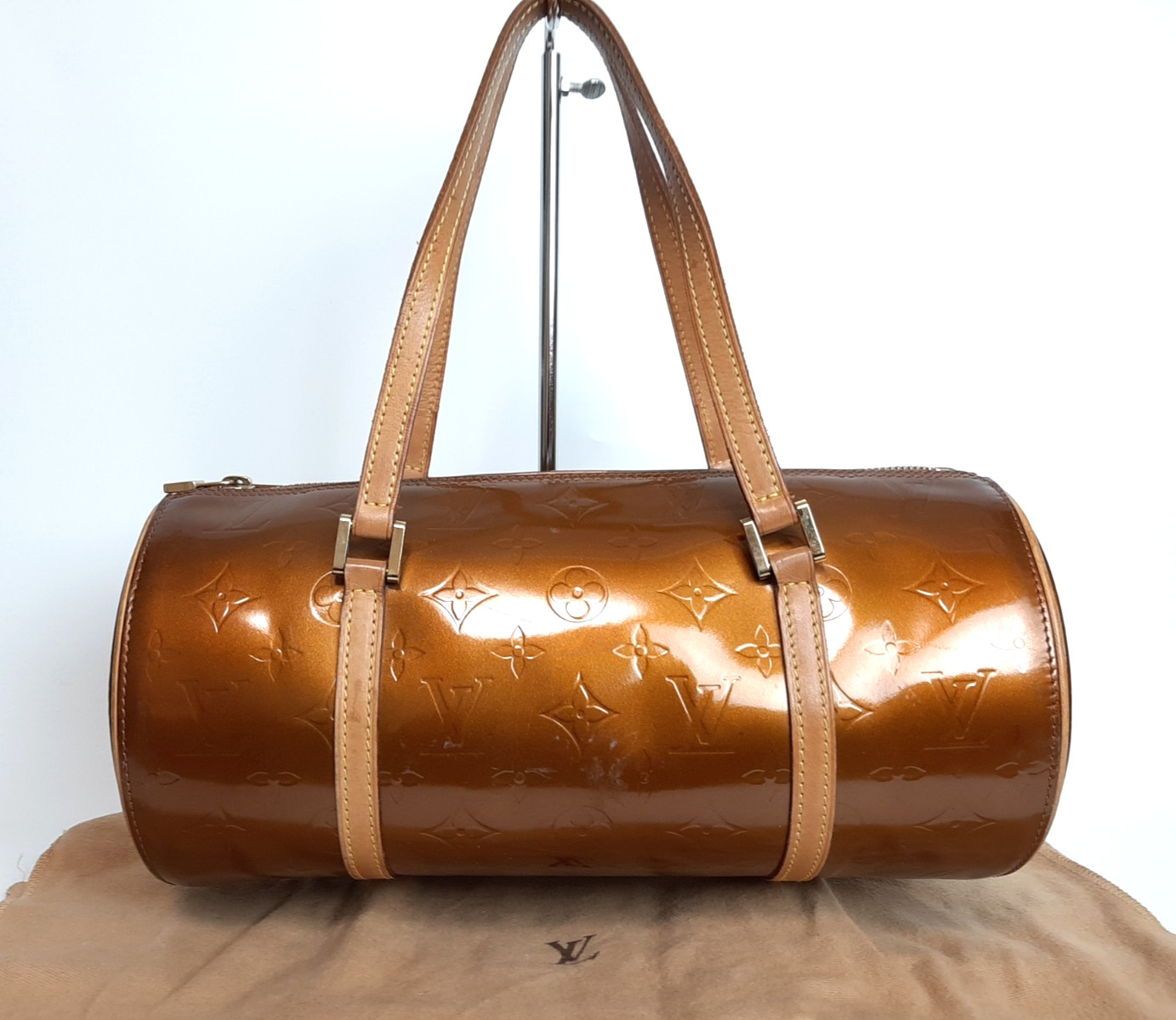 Louis Vuitton Vernis Bedford Hand Bag M913331 Vernis Monogram Brown VI0071