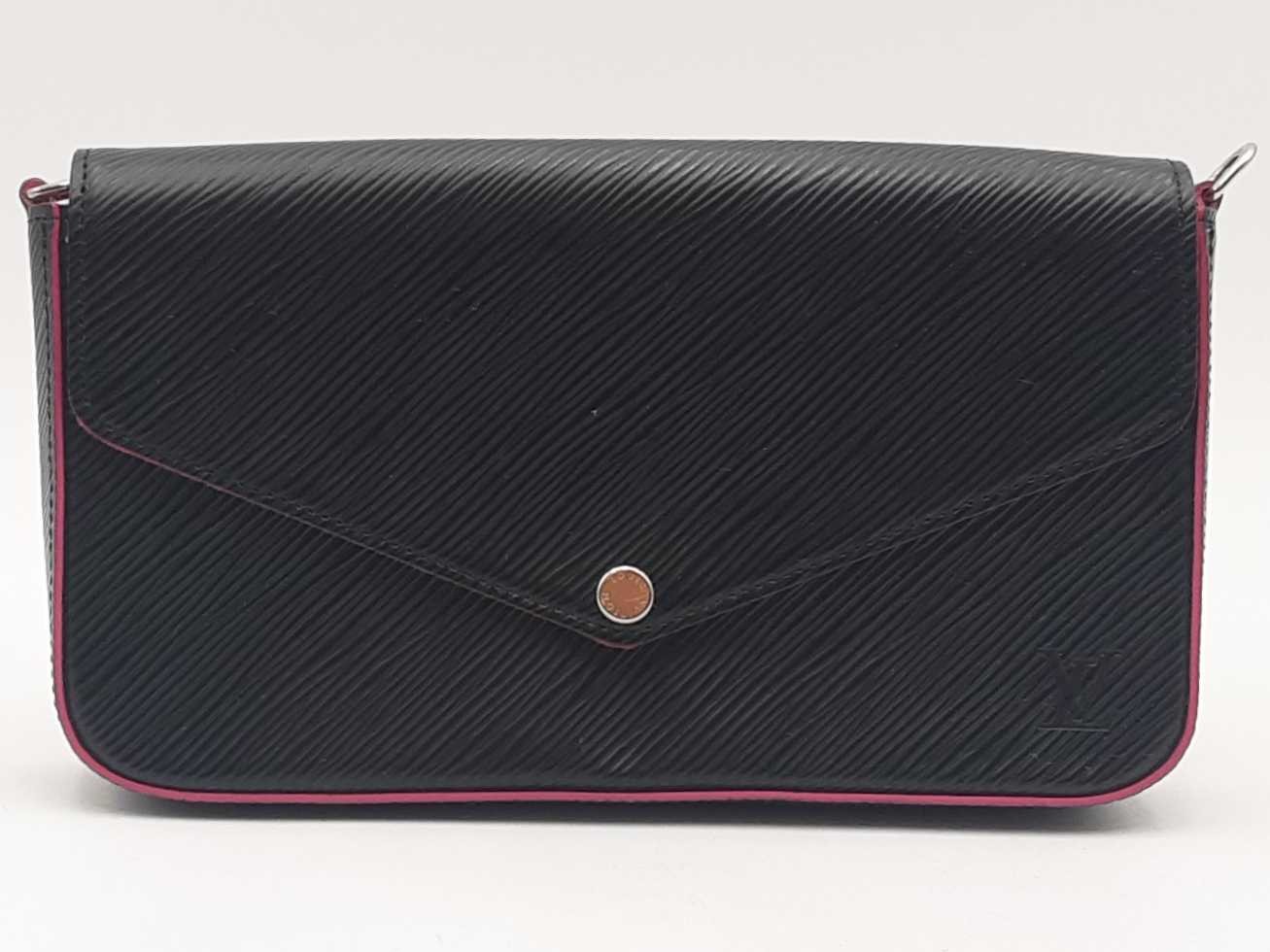 Louis Vuitton Epi Leather Felicie Black Handbag Aa1225przsa