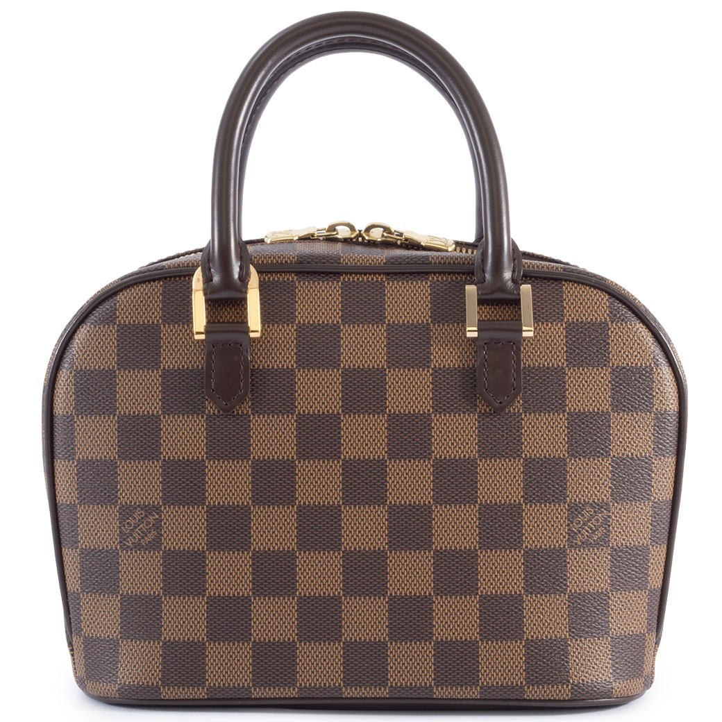 LOUIS VUITTON Saleya Mini Damier Ebene Brown Mini Bag Handbag Pre-owned Auth