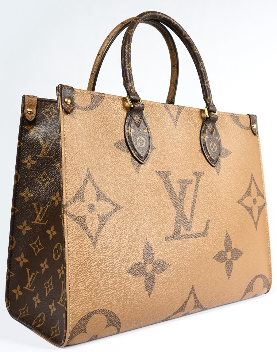 LOUIS VUITTON OnTheGo MM   Monogram Giant Hand Bag Brown M45321 Chip version