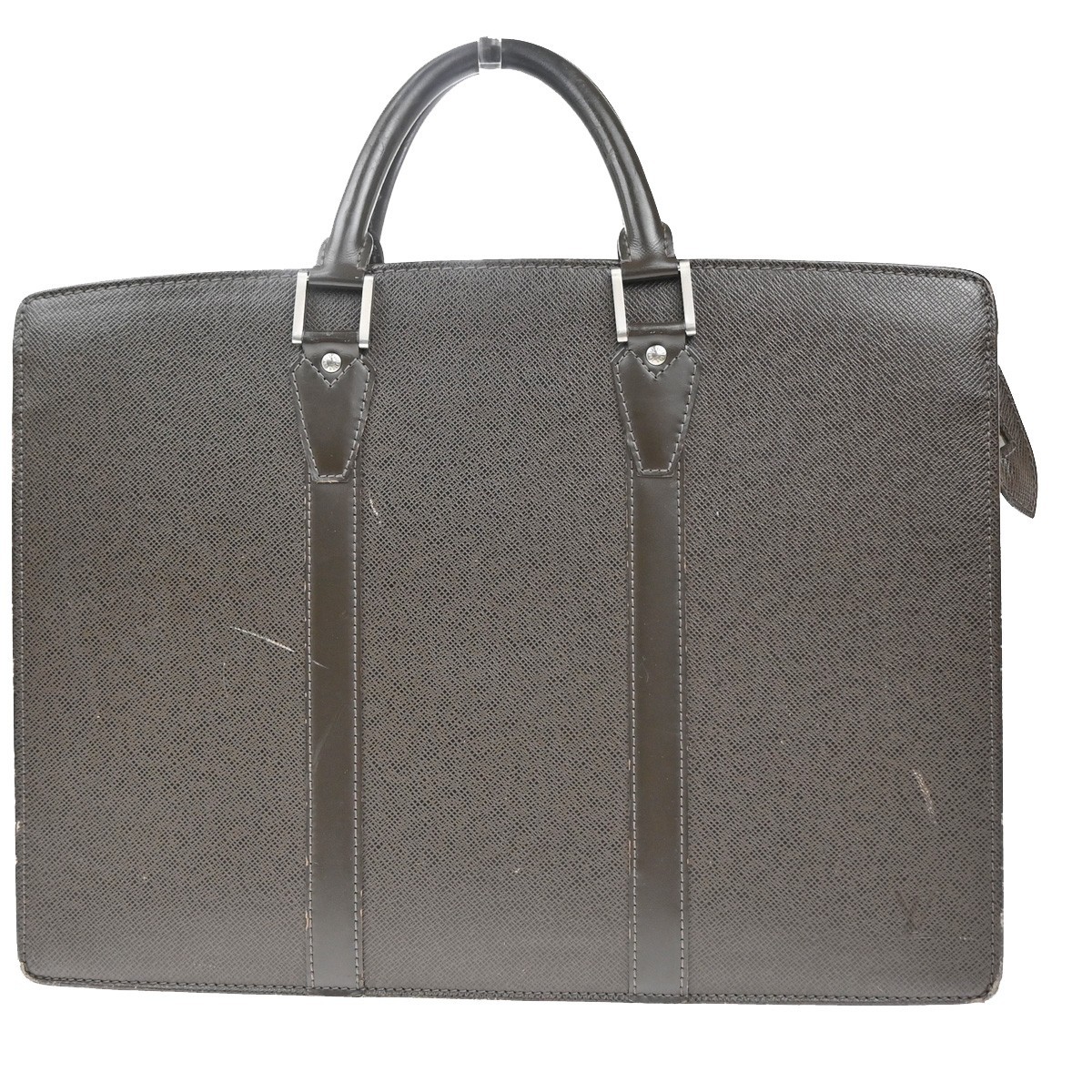 LOUIS VUITTON Porte Documents Lozan Briefcase Hand Bag Taiga BN M30058 67KP443