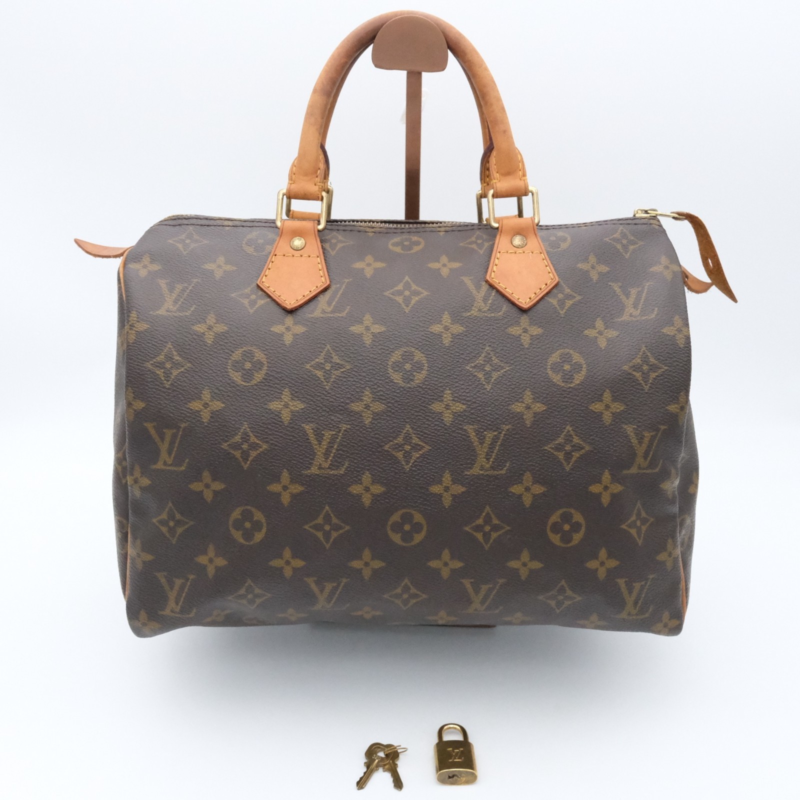 Authentic Louis Vuitton Speedy 30 Monogram Bag M41526 SP1904 A1007