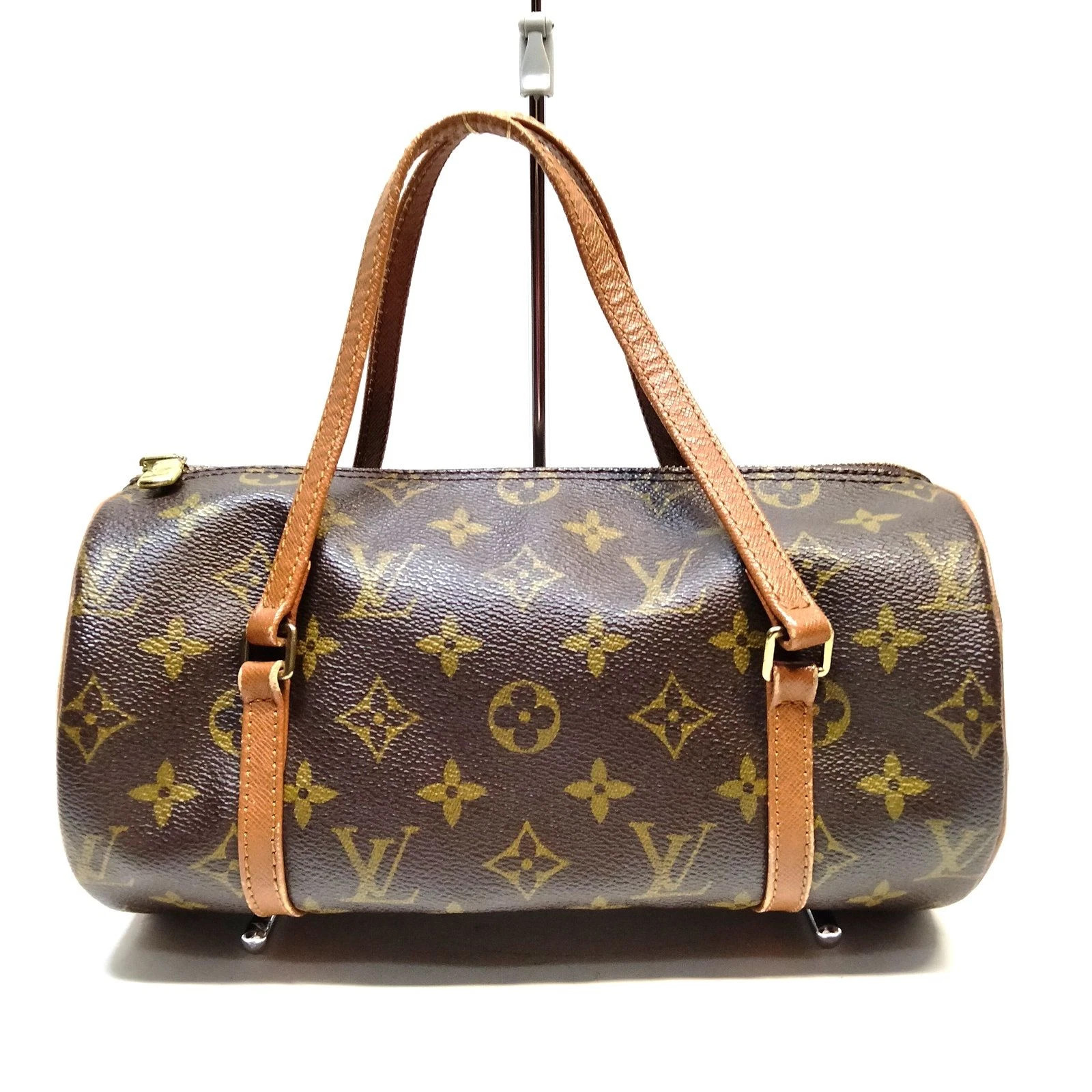 100% Authentic Louis Vuitton Papillon 26 Brown Monogram Hand Bag LC323-022326