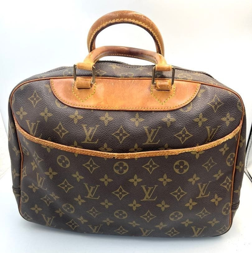 Authentic LOUIS VUITTON Monogram Deauville M47270 hand bag from Japan USED