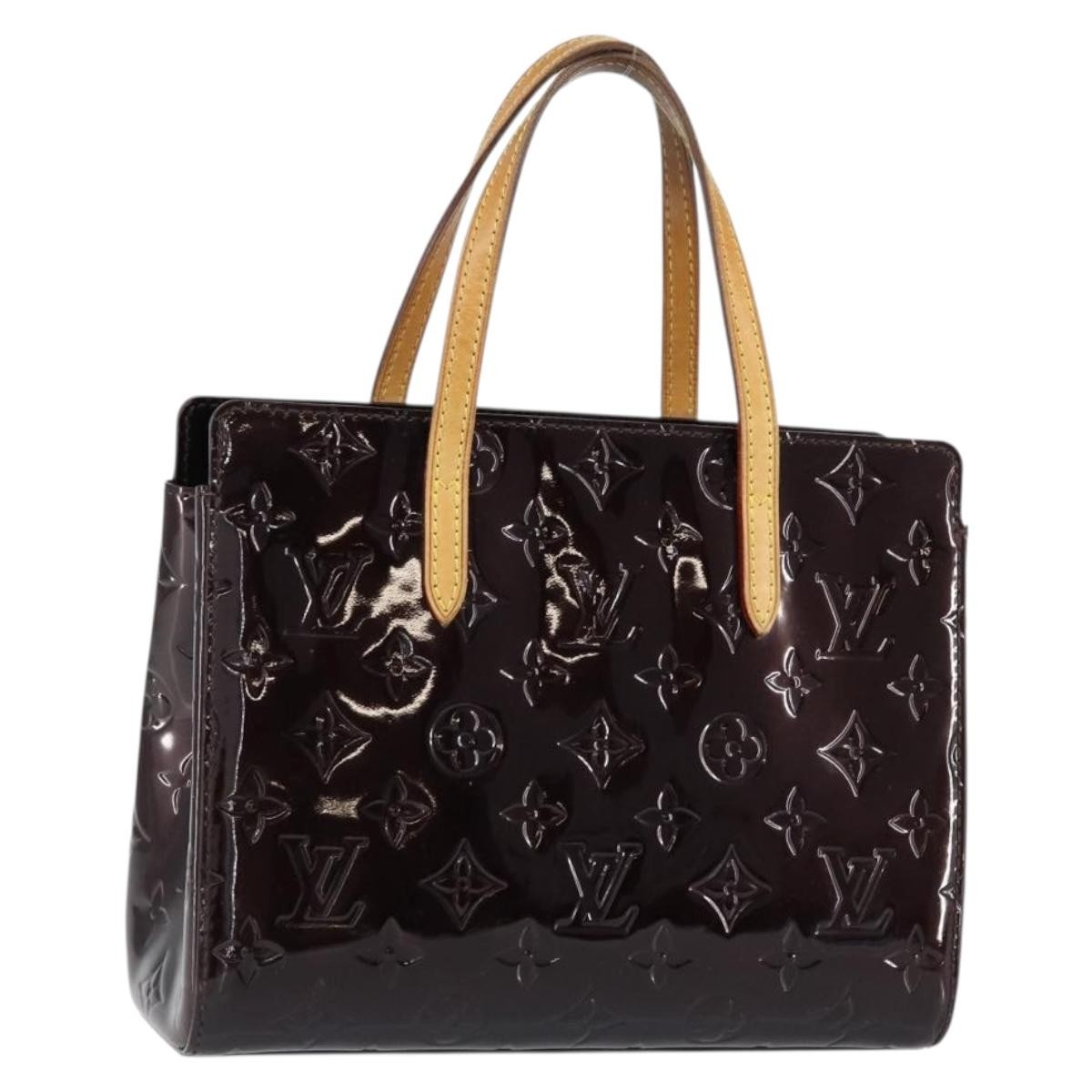 LOUIS VUITTON Monogram Vernis Catalina BB Bag Amarante M90017 LV Auth 154296
