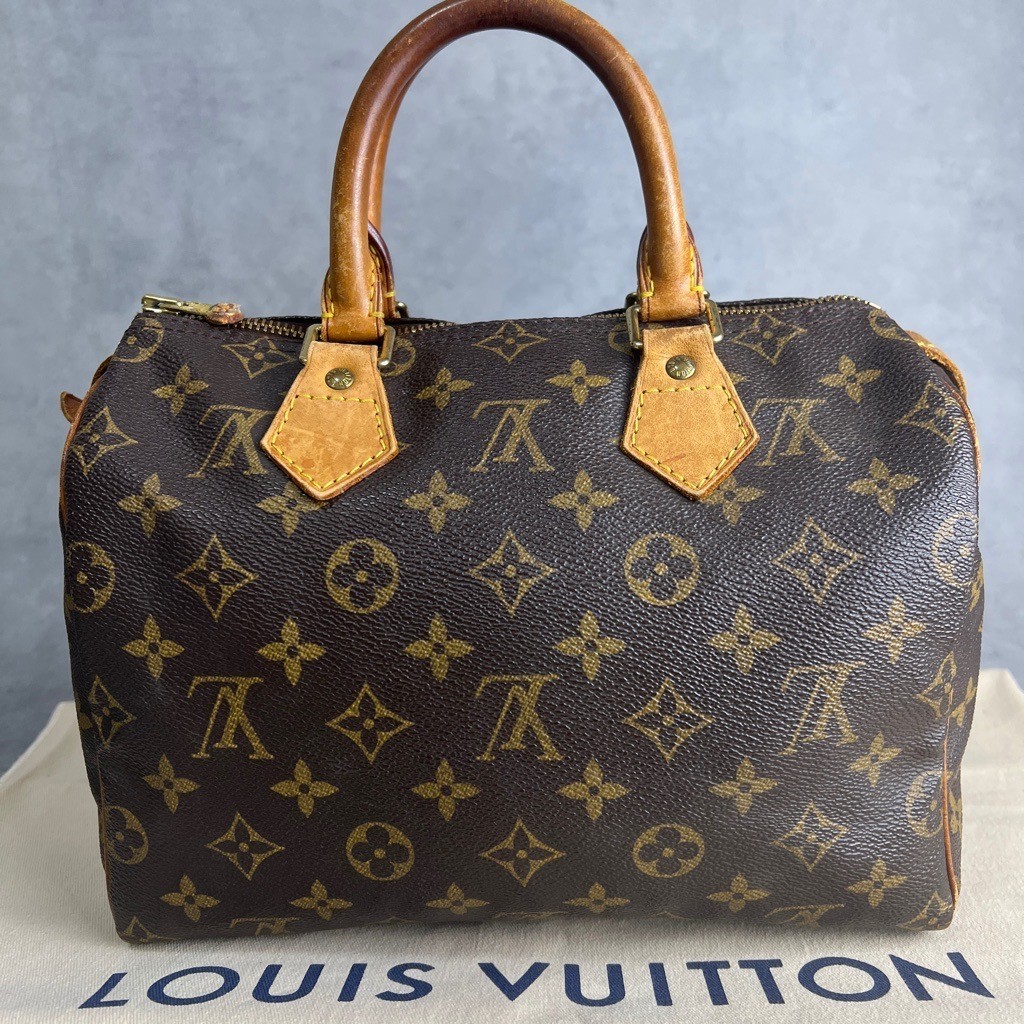 LOUIS VUITTON M41528 90s Vintage Speedy 25 Monogram Authentic Handbag From Japan