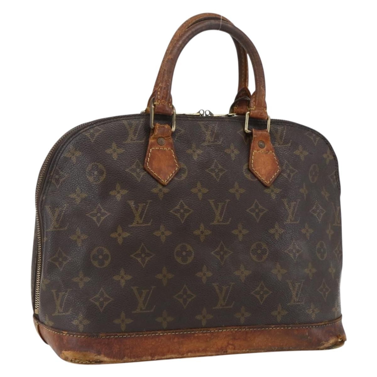 LOUIS VUITTON Monogram Alma Hand Bag M51130 LV Auth 173673