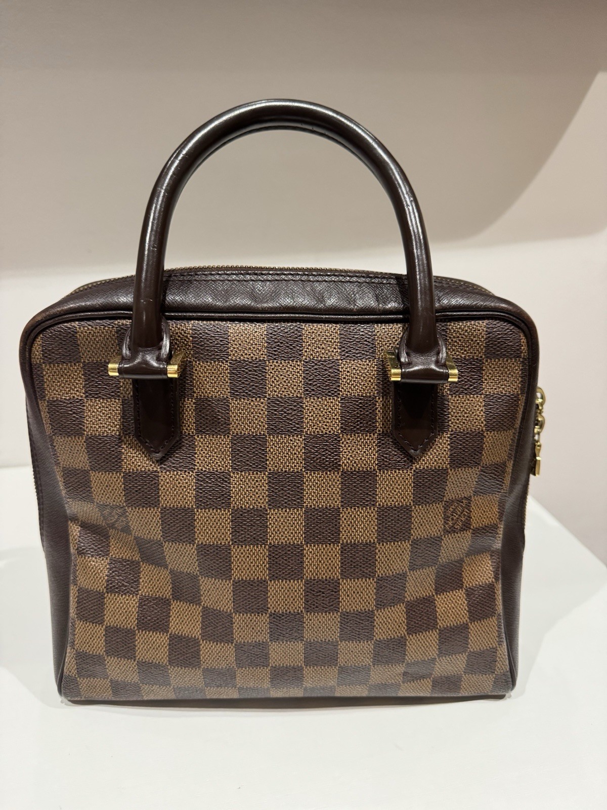 Louis Vuitton Damier Ebene Brera Top Handle Bag