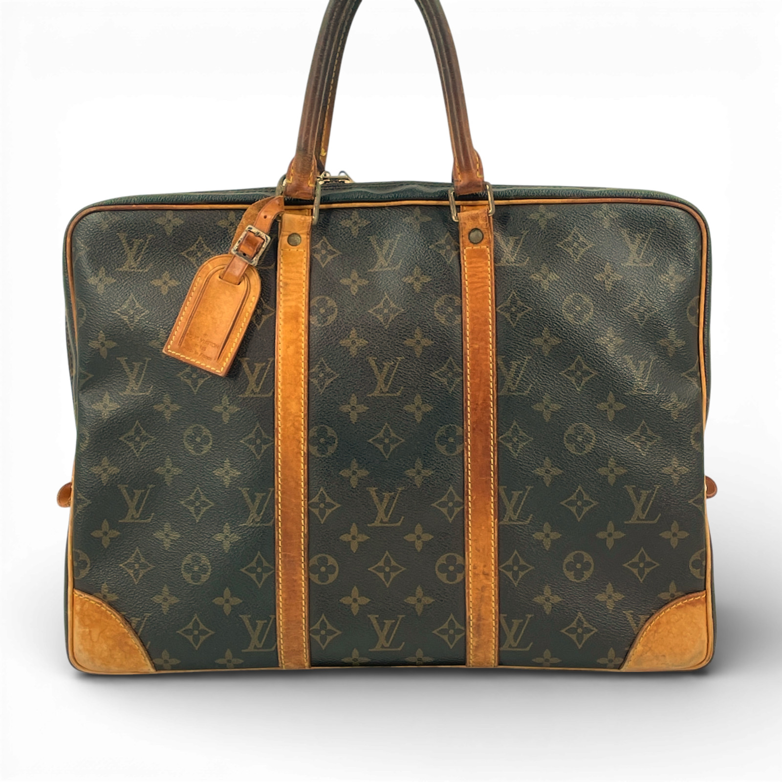 Auth LOUIS VUITTON Porte Documan de Voyage M53362 Handbag Made in France KB753