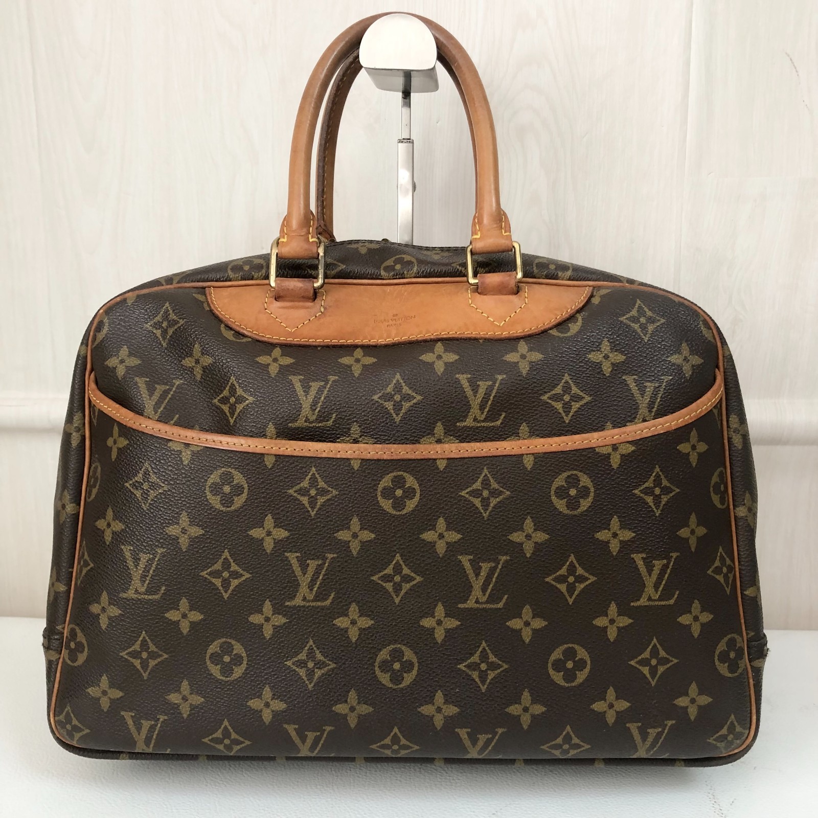 LOUIS VUITTON Deauville Hand Bag Monogram VI0936 Brown Women Authentic