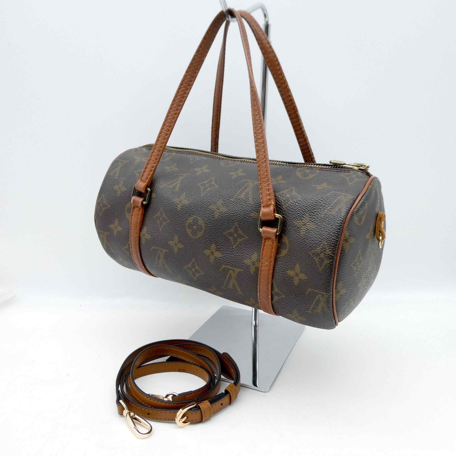 LOUIS VUITTON Papillon 26 M51386 Monogram 2Way Shoulder Hand Bag PVC 814