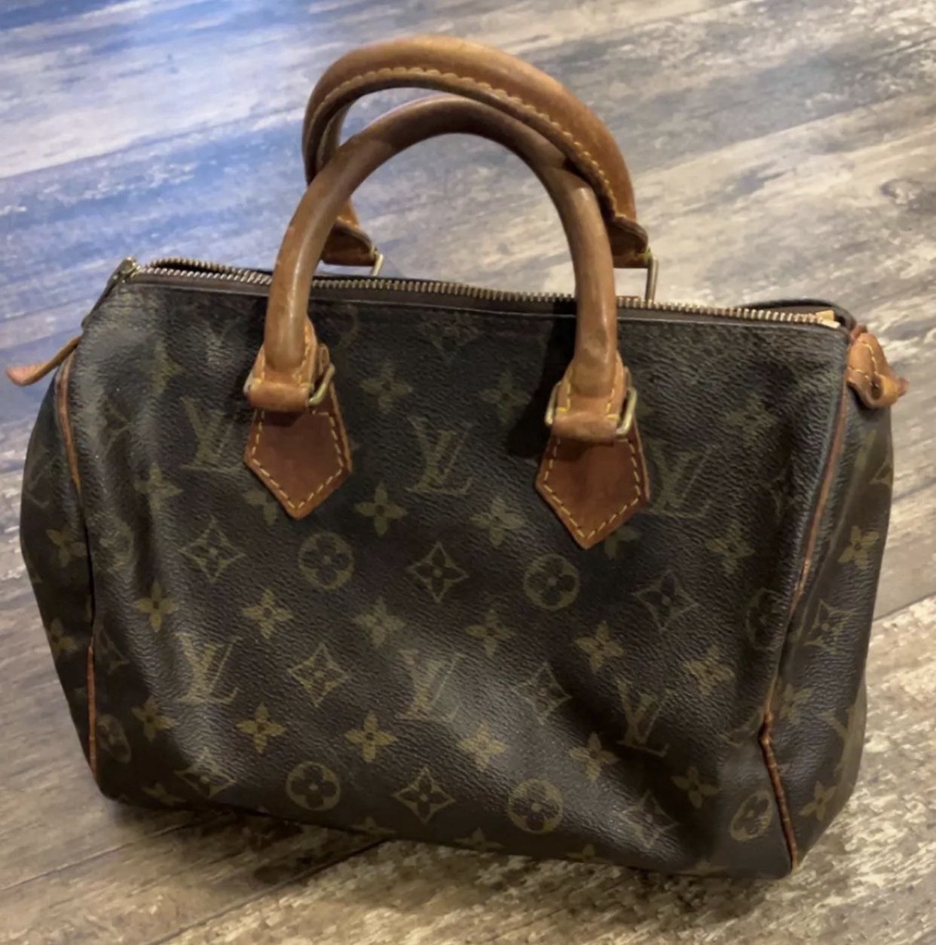 Louis Vuitton Speedy Handbag Monogram Brown Women