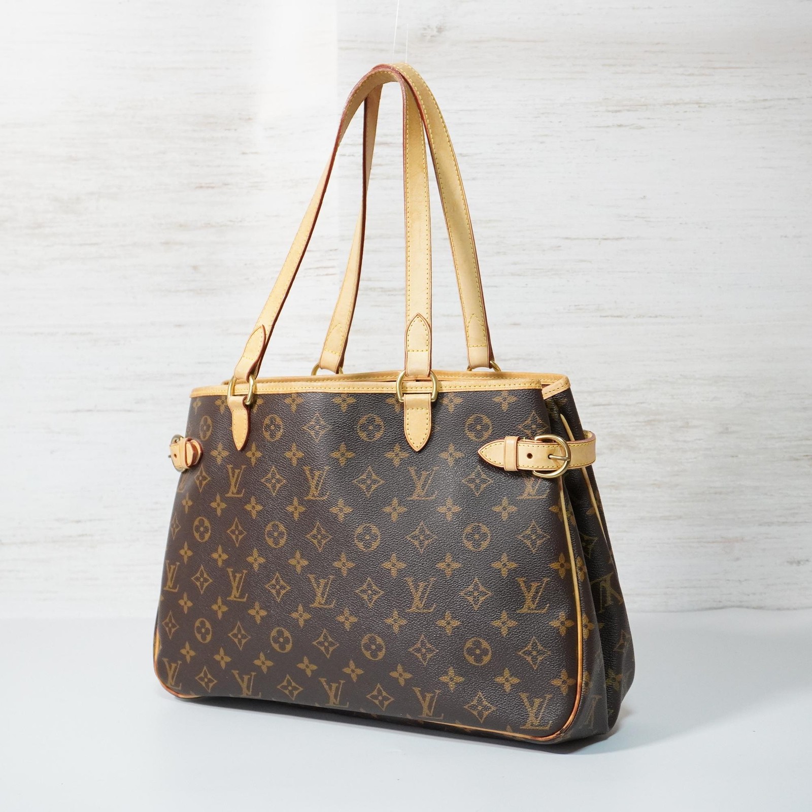 Louis Vuitton Batignolles Horizontal M51154 Hand bag Leather Monogram AO06B1