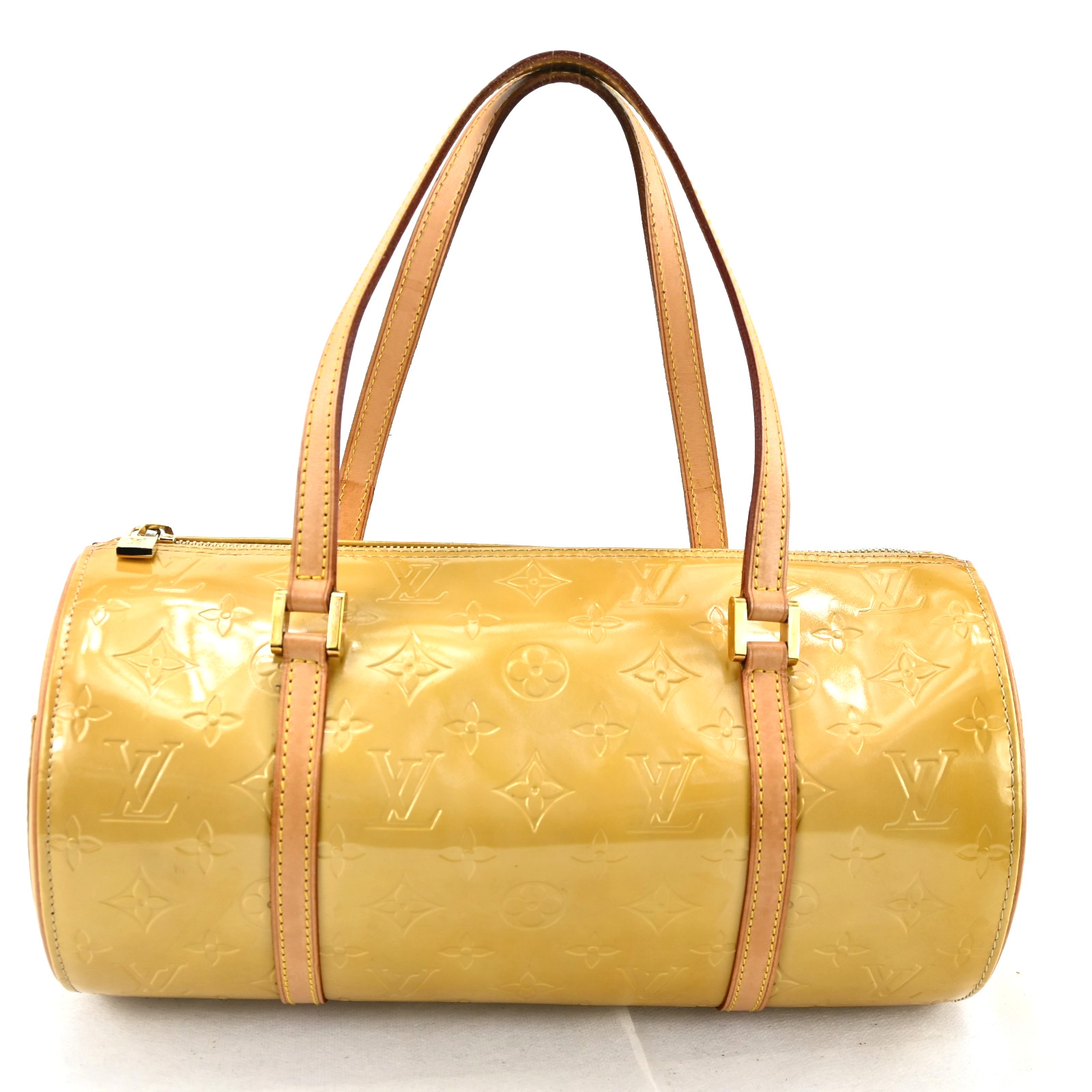 LOUIS VUITTON Monogram Vernis Bedford Hand Bag Baby Yellow N2811AYS803