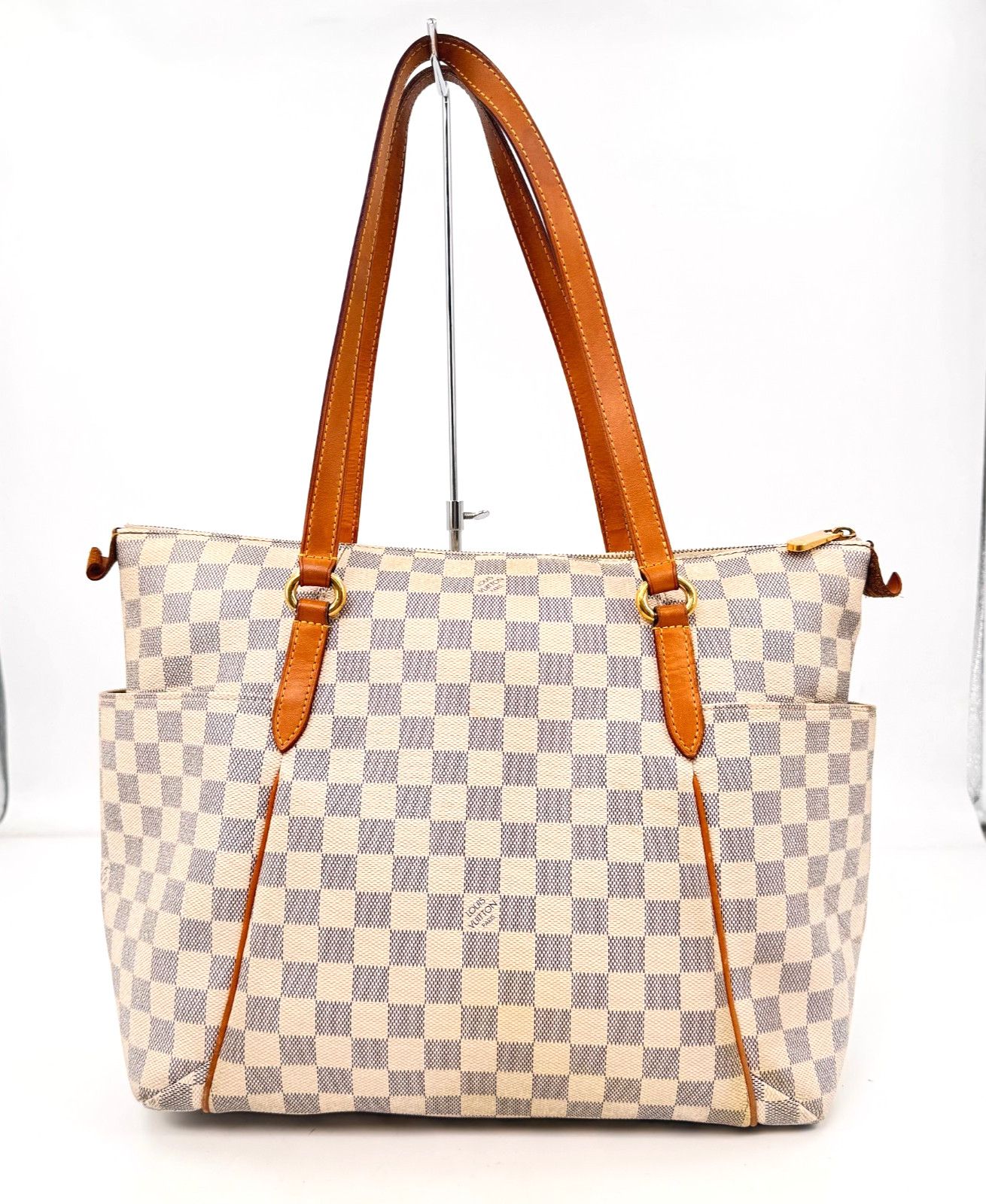 Auth LOUIS VUITTON Damier Azur Totally MM N51262 Ladies Shoulder Bag KB137